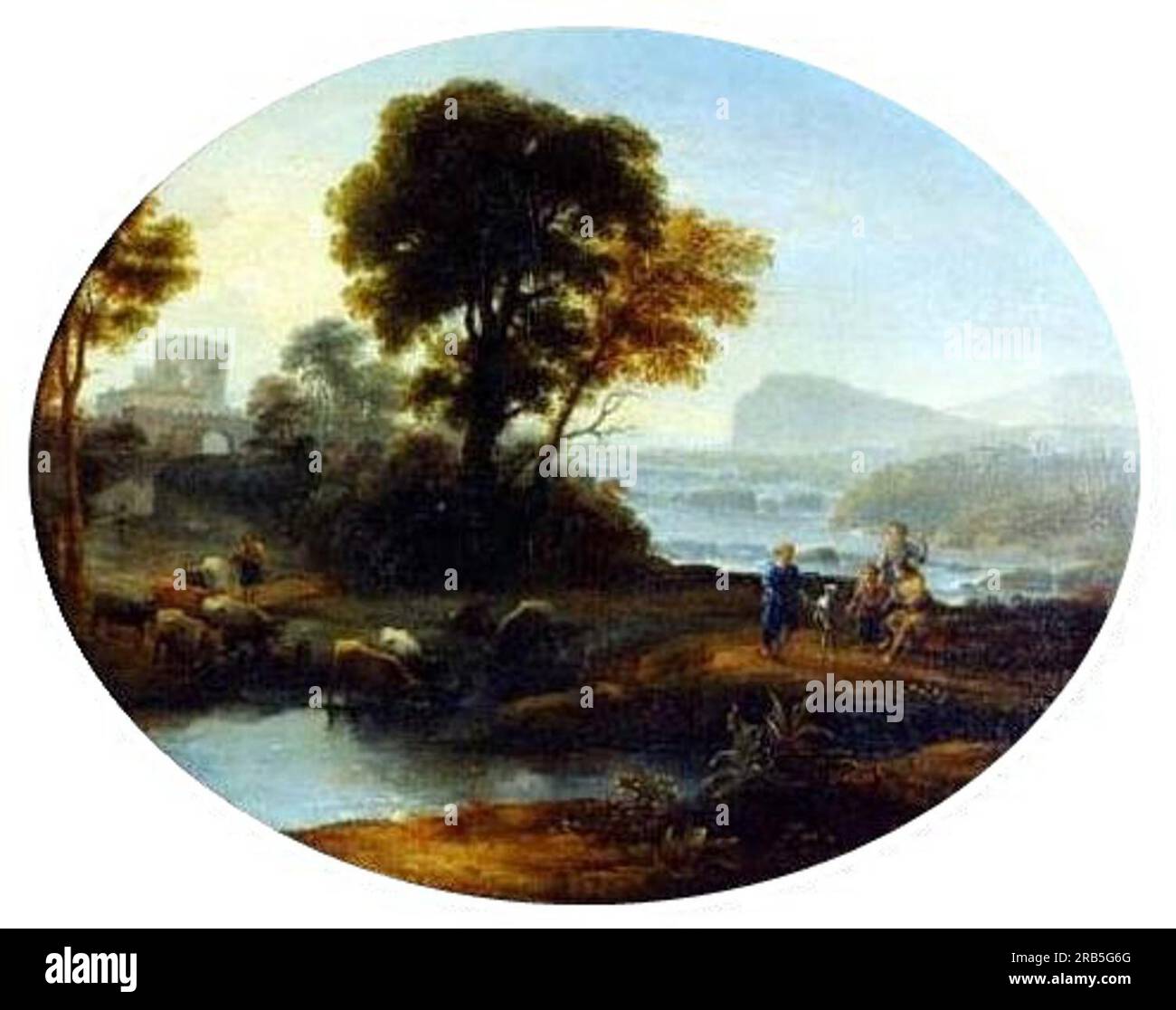 Pastorallandschaft 1647 von Claude Lorrain Stockfoto