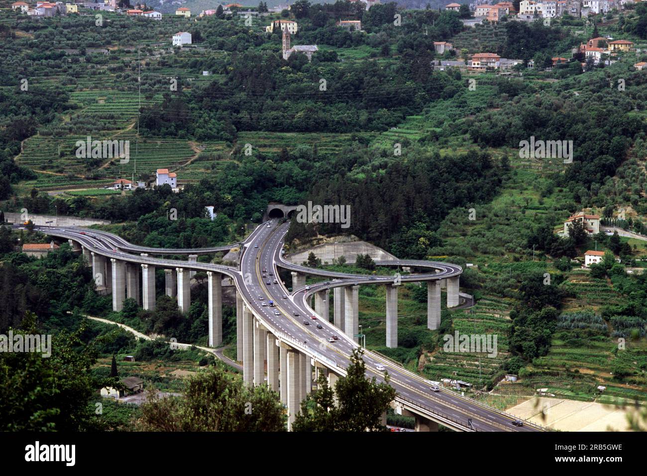 Autobahn. Italien. Europa Stockfoto