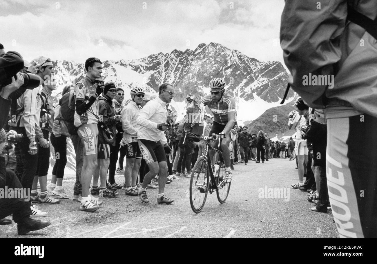Giro D'italia. Passo Gavia. 2006 Stockfoto