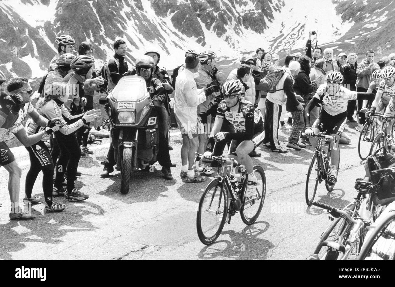 Ivan Basso. Giro D'italia. Passo Gavia. 2006 Stockfoto
