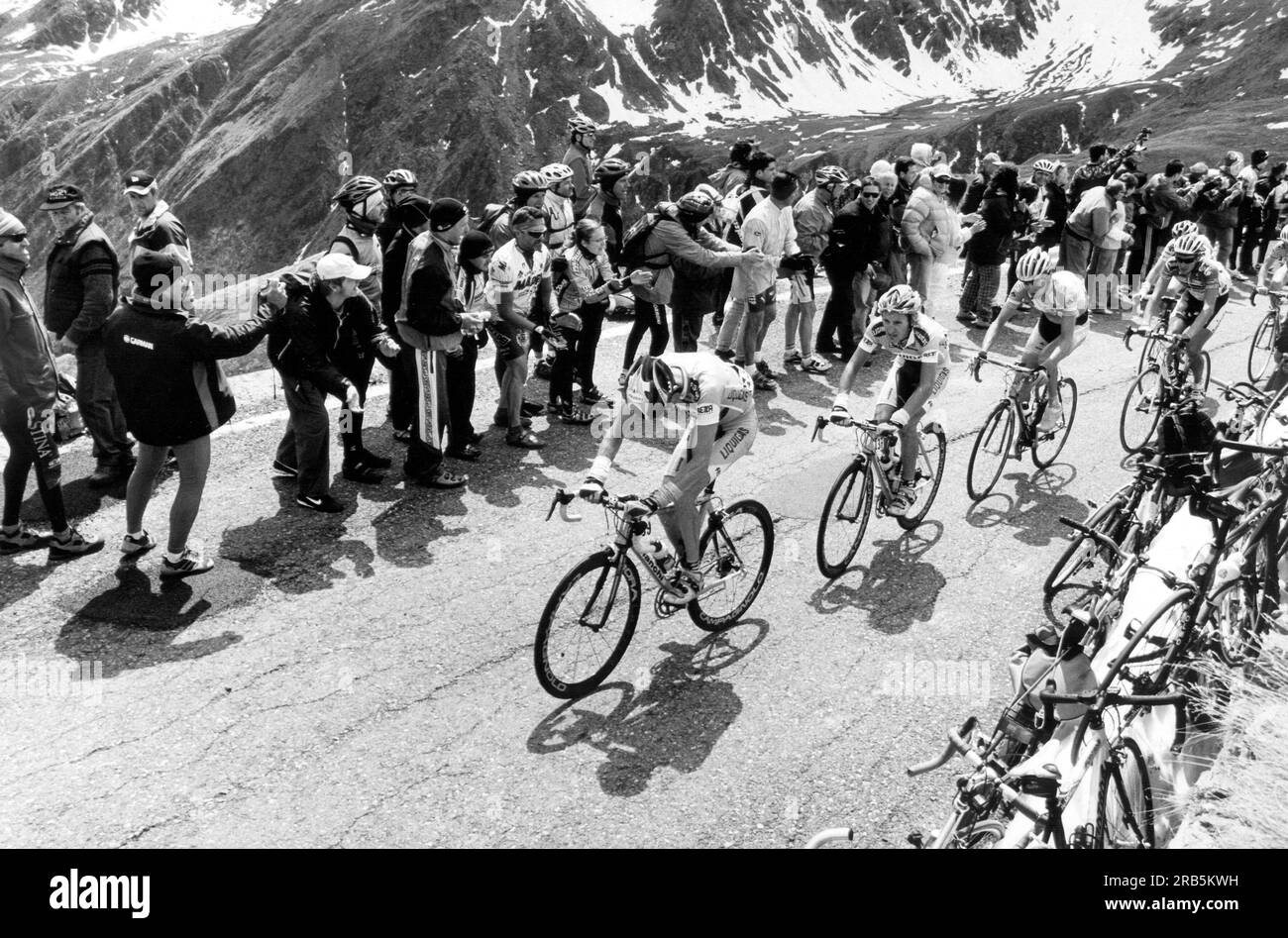 Ivan Basso. Passo Gavia. 2006 Stockfoto