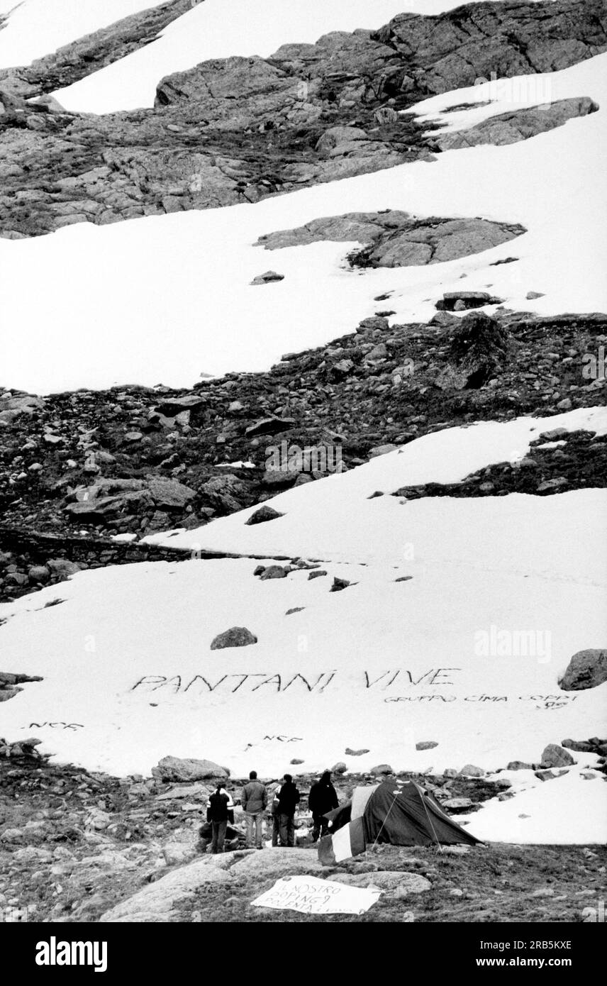 Giro D'italia. Passo Gavia. 2006 Stockfoto