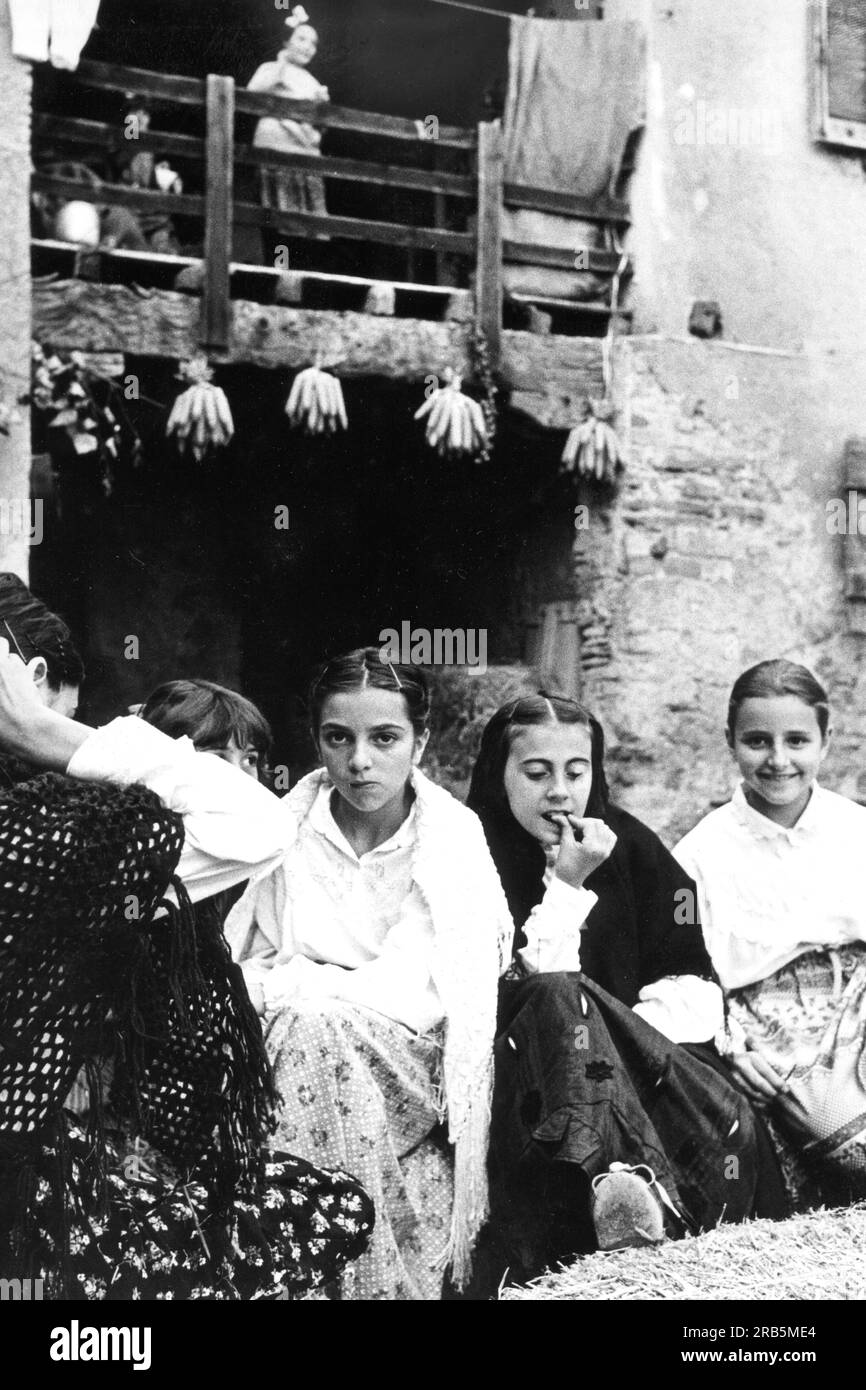 Junge Frauen. Italien. 70er Jahre Stockfoto