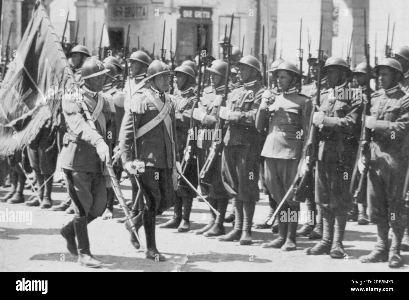 Italienische Invasion in Abessinien. Afrika. 1935 Stockfoto