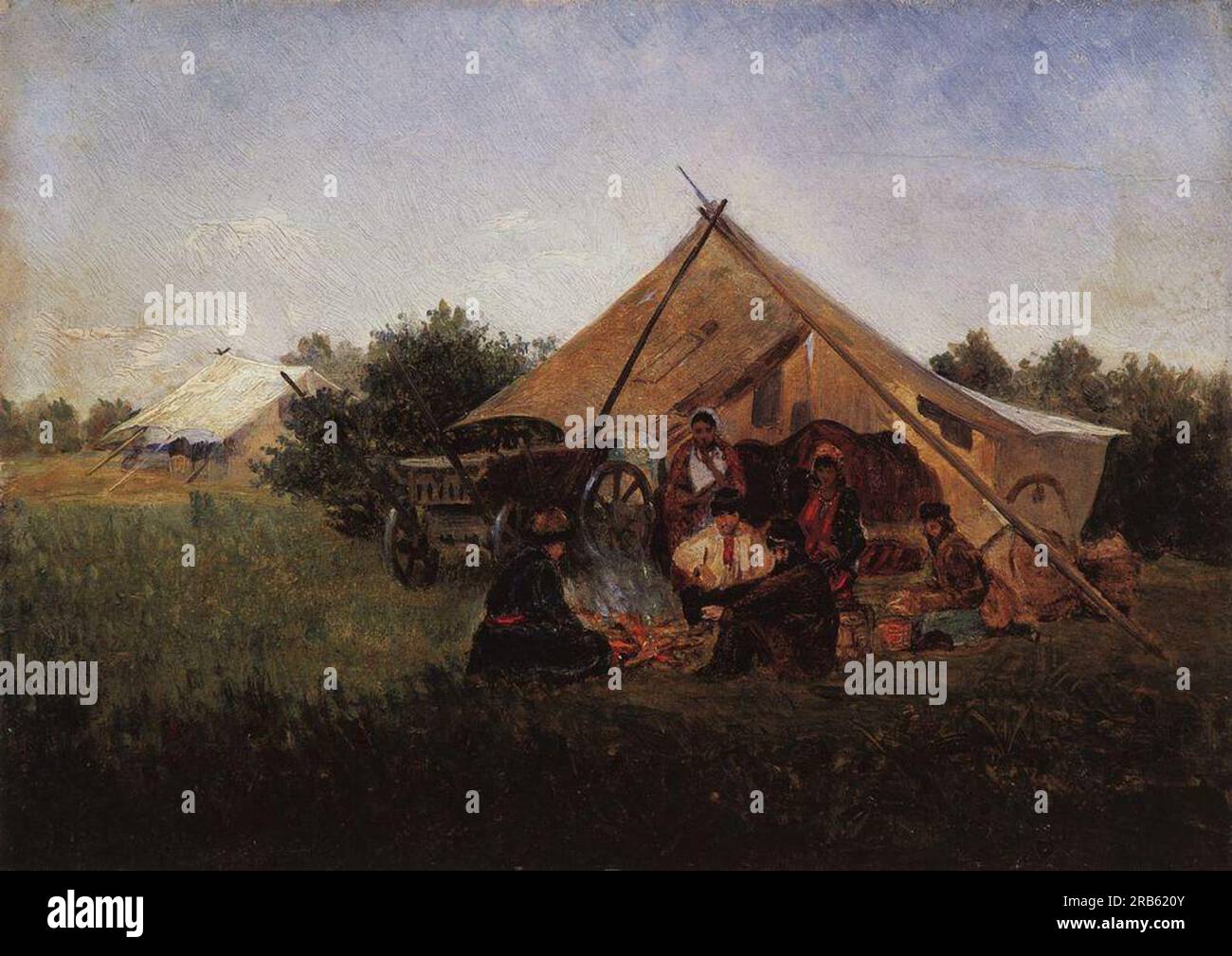 Genre-Szene von Konstantin Makovsky Stockfoto