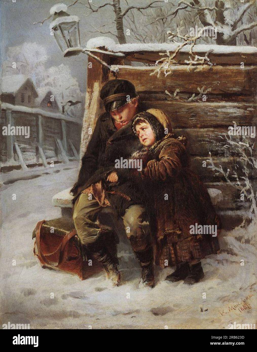 Genre-Szene von Konstantin Makovsky Stockfoto
