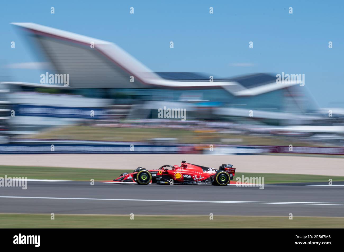 Silverstone, UK - Freitag, 7. Juli 2023 - FORMEL 1 ARAMCO BRITISH GRAND PRIX 2023 , Charles Leclerc (Monaco) - Scuderia Ferrari - Formel 1 Stockfoto