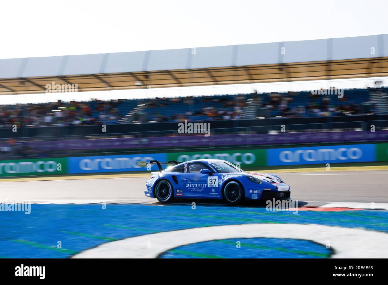 Silverstone, Großbritannien. 7. Juli 2023. #37 Ross Wylie (UK, Richardson Racing), Porsche Mobil 1 Supercup am Silverstone Circuit am 7. Juli 2023 in Silverstone, Großbritannien. (Foto von HIGH TWO) dpa/Alamy Live News Stockfoto