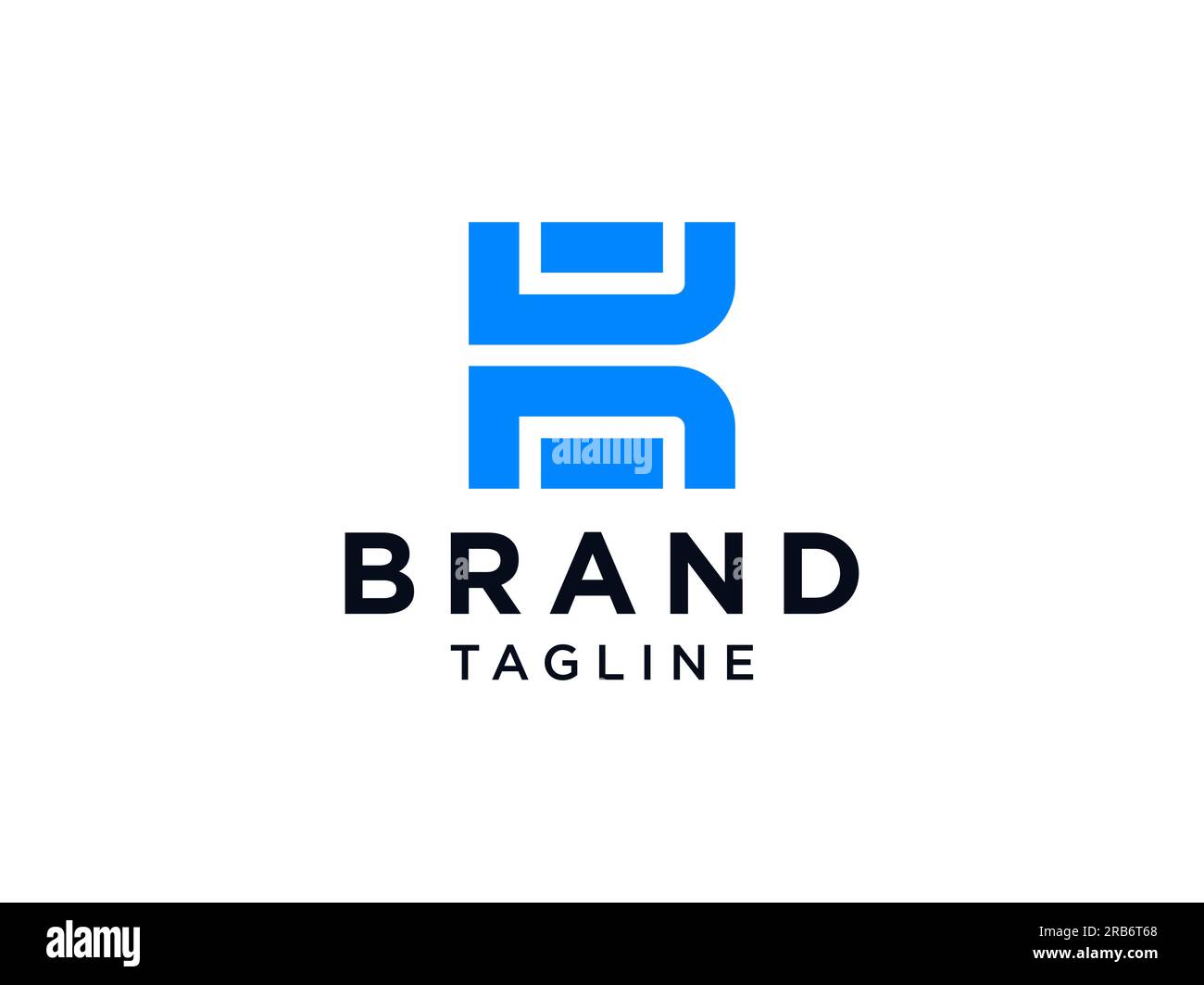 Abstraktes ursprüngliches Logo mit Buchstabe K. Blauer geometrischer Origami-Stil, isoliert auf weißem Hintergrund. Verwendbar für Unternehmens- und Branding-Logos. Flaches Vektorlogo De Stock Vektor