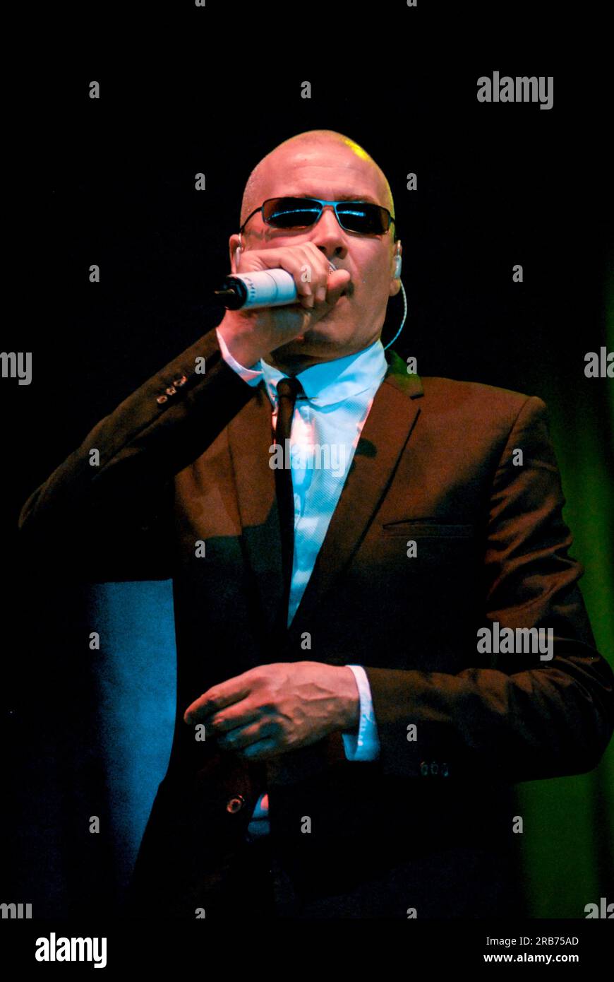 Philip Oakey - The Human League, V2009, Hylands Park, Chelmsford, Essex, Großbritannien - 23. August 2009 Stockfoto