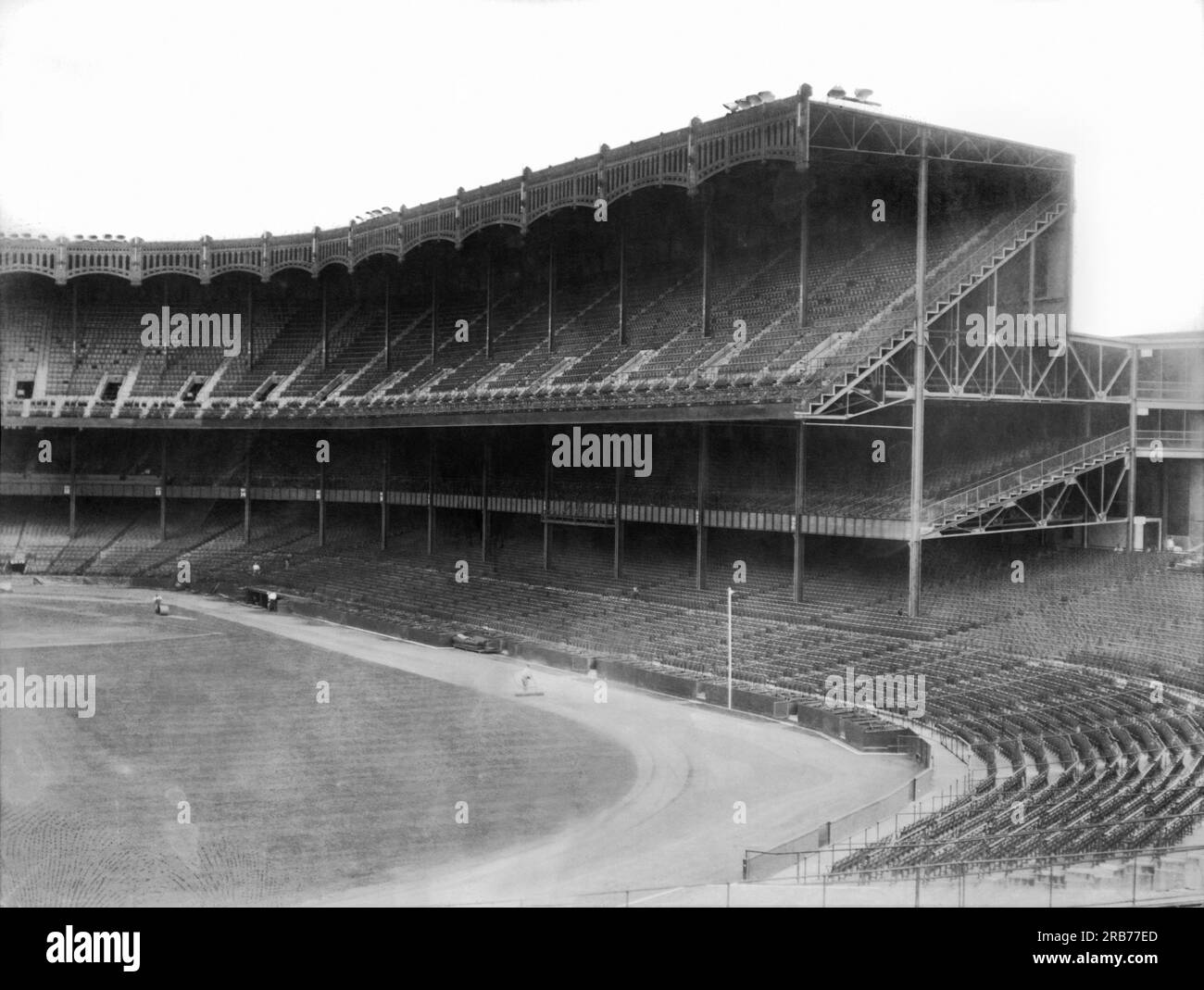 New York, New York: ca. 1923. Das neue Yankee-Stadion in der Bronx in New York City Stockfoto