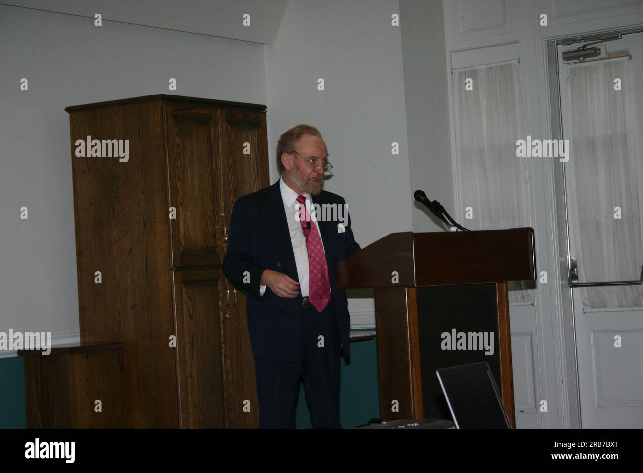 Vortrag auf dem WeltAIDS-Welttag zur Innenmarkierung Stockfoto
