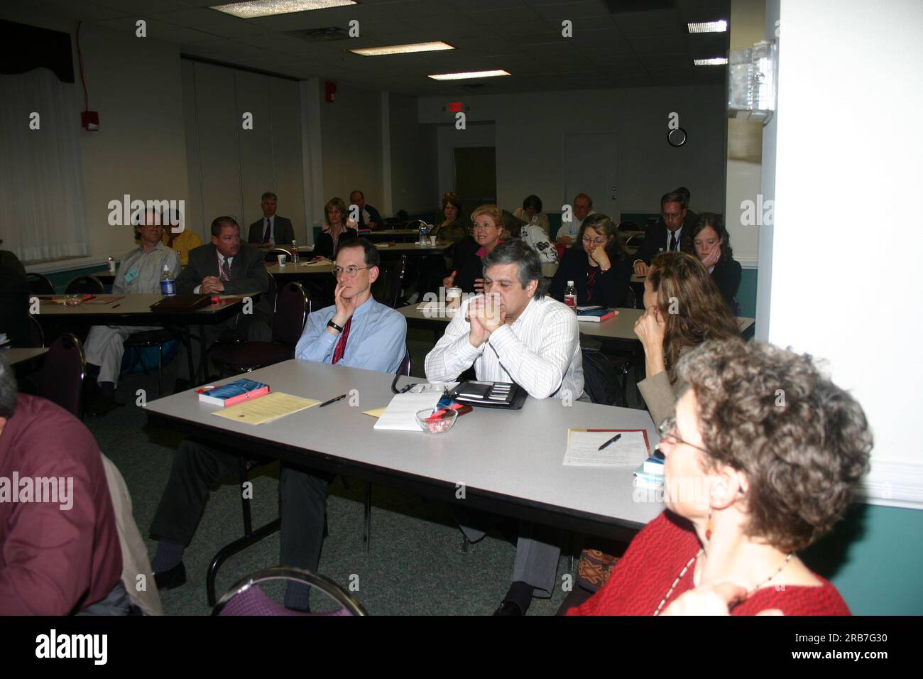 Vortrag auf dem WeltAIDS-Welttag zur Innenmarkierung Stockfoto