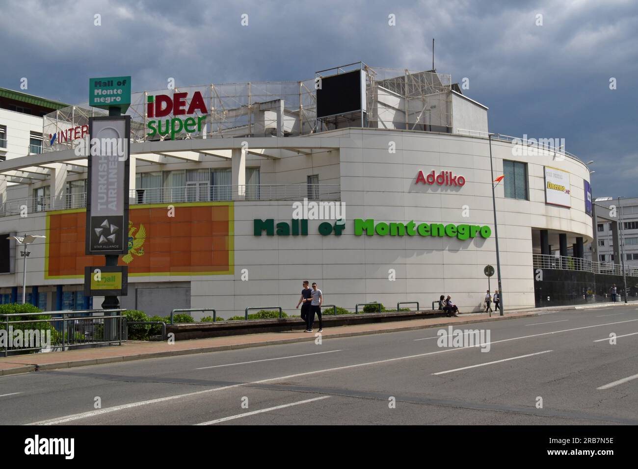 Mall of Montenegro, eine große Einkaufspassage in Podgorica, Hauptstadt von Montenegro Stockfoto
