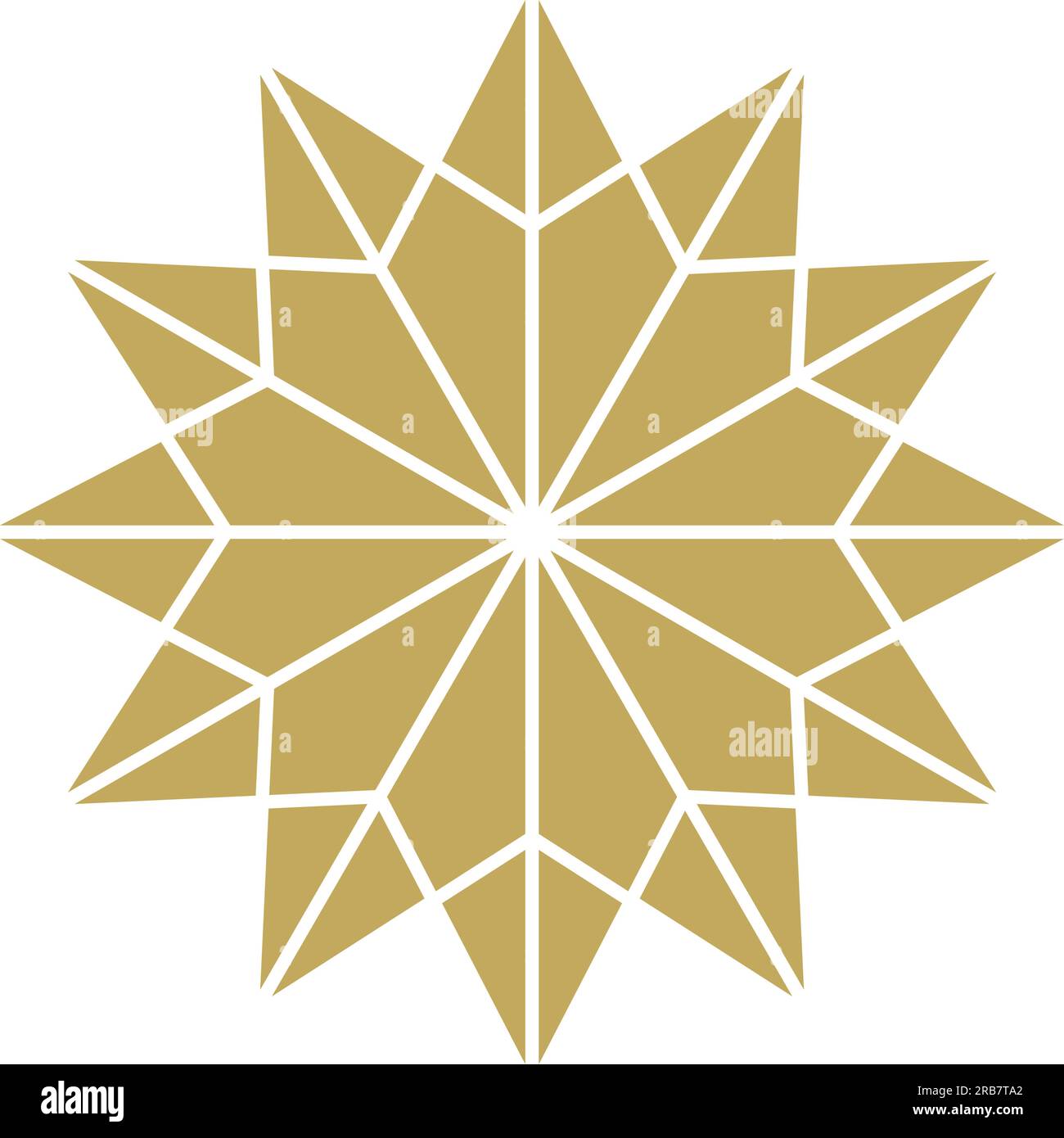 Abstrakter Weihnachtsstern-Vektor in Gold. Isolierter Hintergrund.  Weihnachtssymbol fr die Geburt Jesu Stock-Vektorgrafik - Alamy