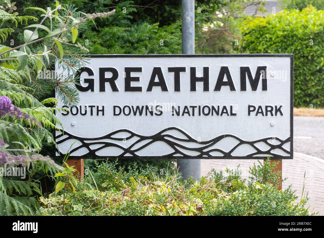 Greatham im Dorf South Downs National Park, Hampshire, England, Großbritannien Stockfoto