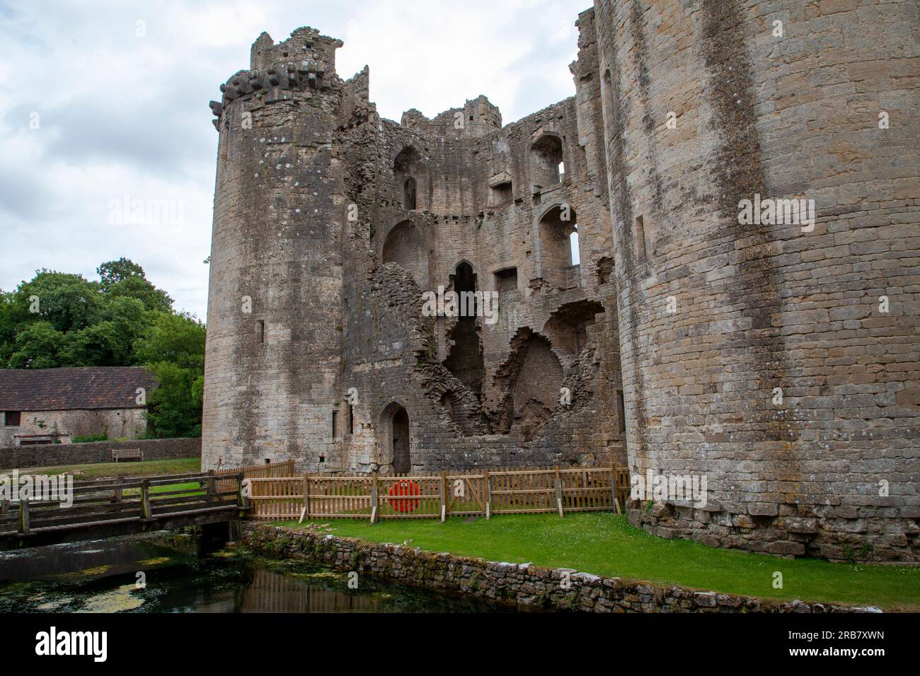 Nunney Castle, in der Nähe von Frome, Somerset, Stockfoto