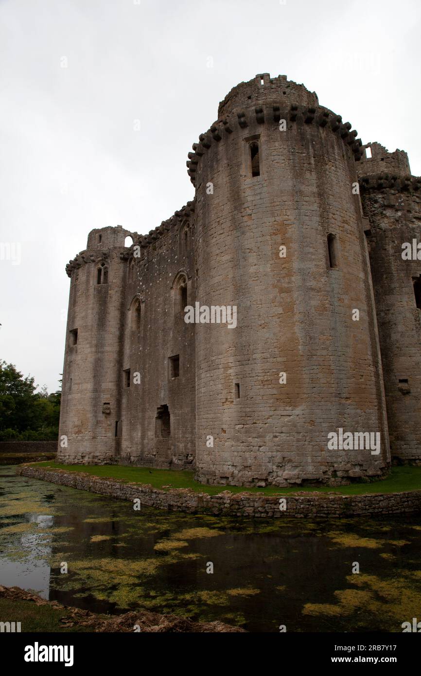 Nunney Castle, in der Nähe von Frome, Somerset, Stockfoto