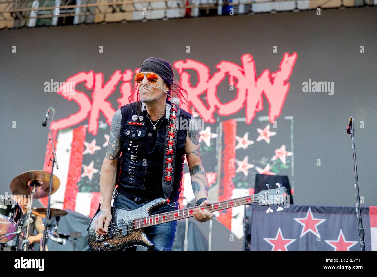 Italien 29. Juni 2023 Skid Row - Eröffnungsakt für KISS - live auf der Piazza Napoleone Lucca © Andrea Ripamonti / Alamy Stockfoto