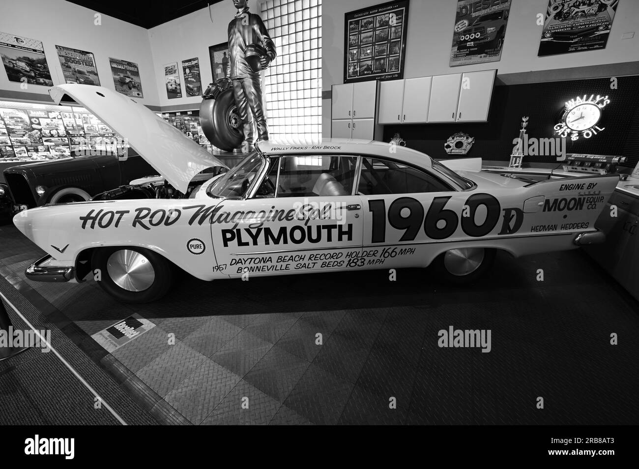 Der amerikanische Rekordwagen Plymouth Savoy. Stockfoto