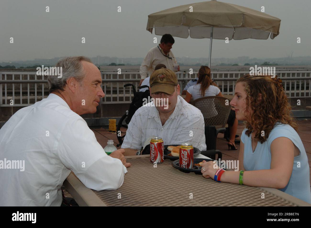 Das Innenministerium veranstaltete ein Dinner zu Ehren verwundeter Veteranen, unter dem Minister Dirk Kempthorne und andere hochrangige Beamte den Vorsitz führten Stockfoto