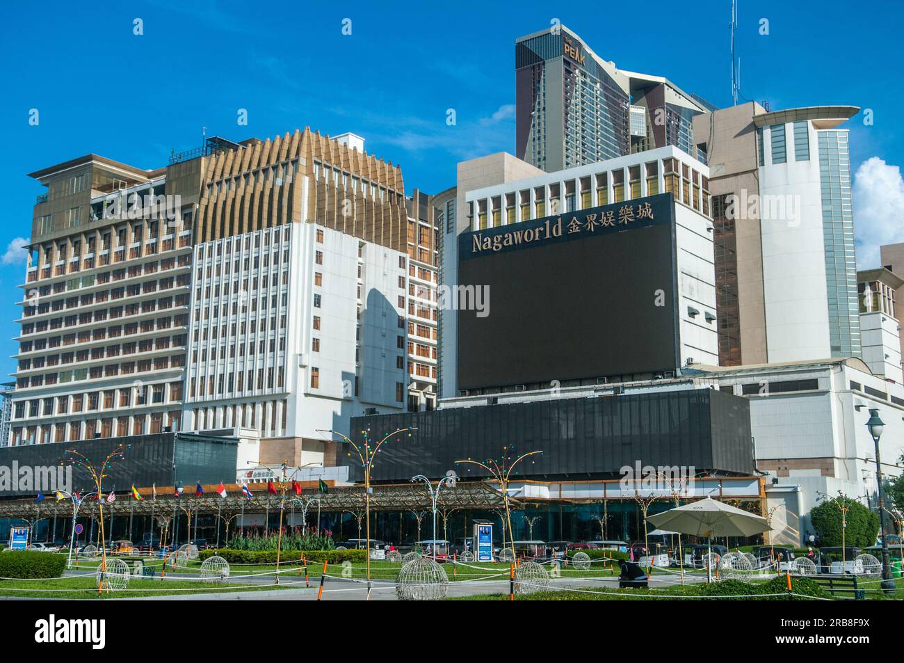 NagaWorld Hotel & Entertainment Complex, Kambodschas größtes Casino. Phnom Penh, Kambodscha. © Kraig Stockfoto