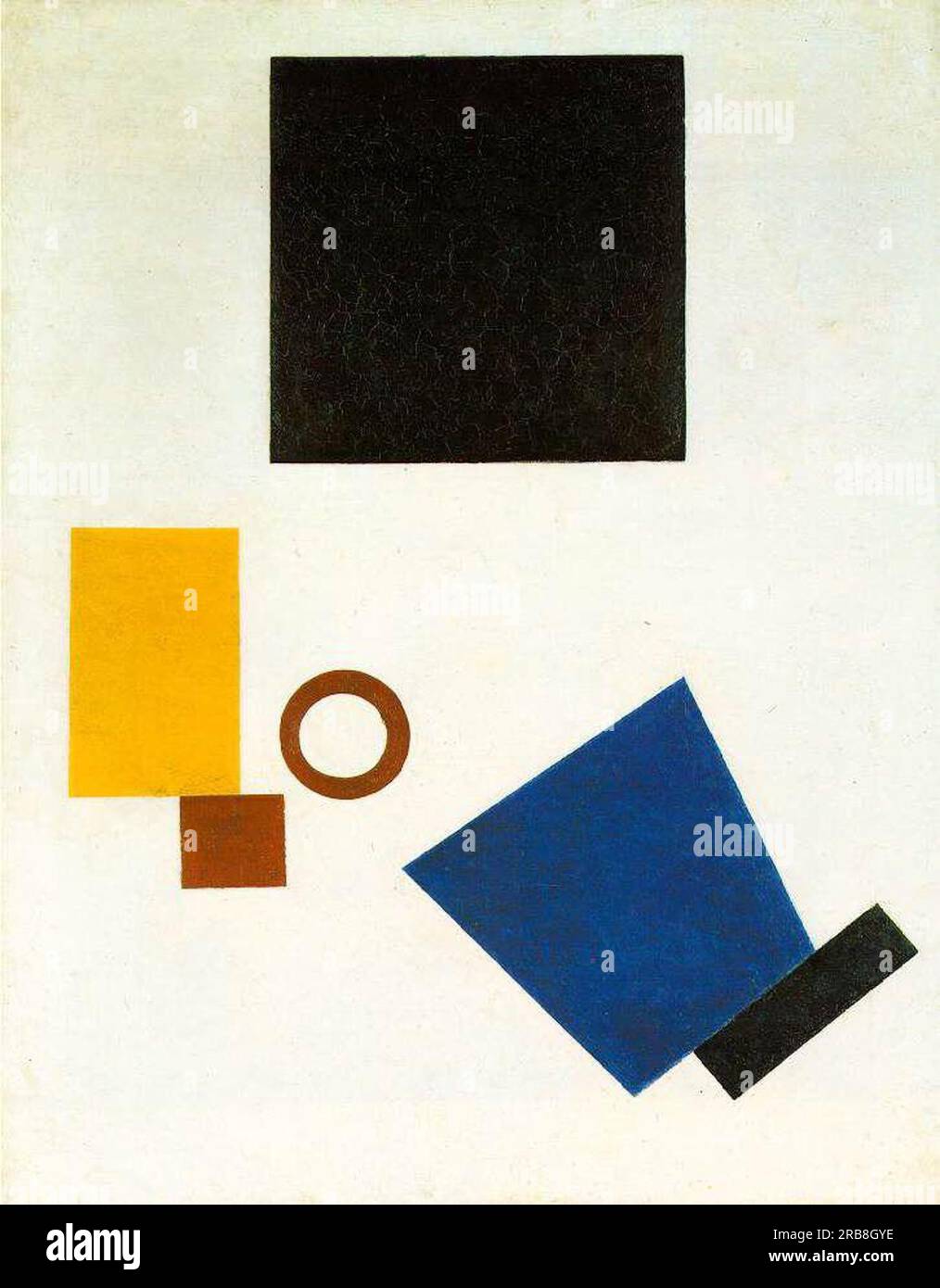 Suprematismus. Selbstporträt in zwei Dimensionen 1915 von Kazimir Malevich Stockfoto