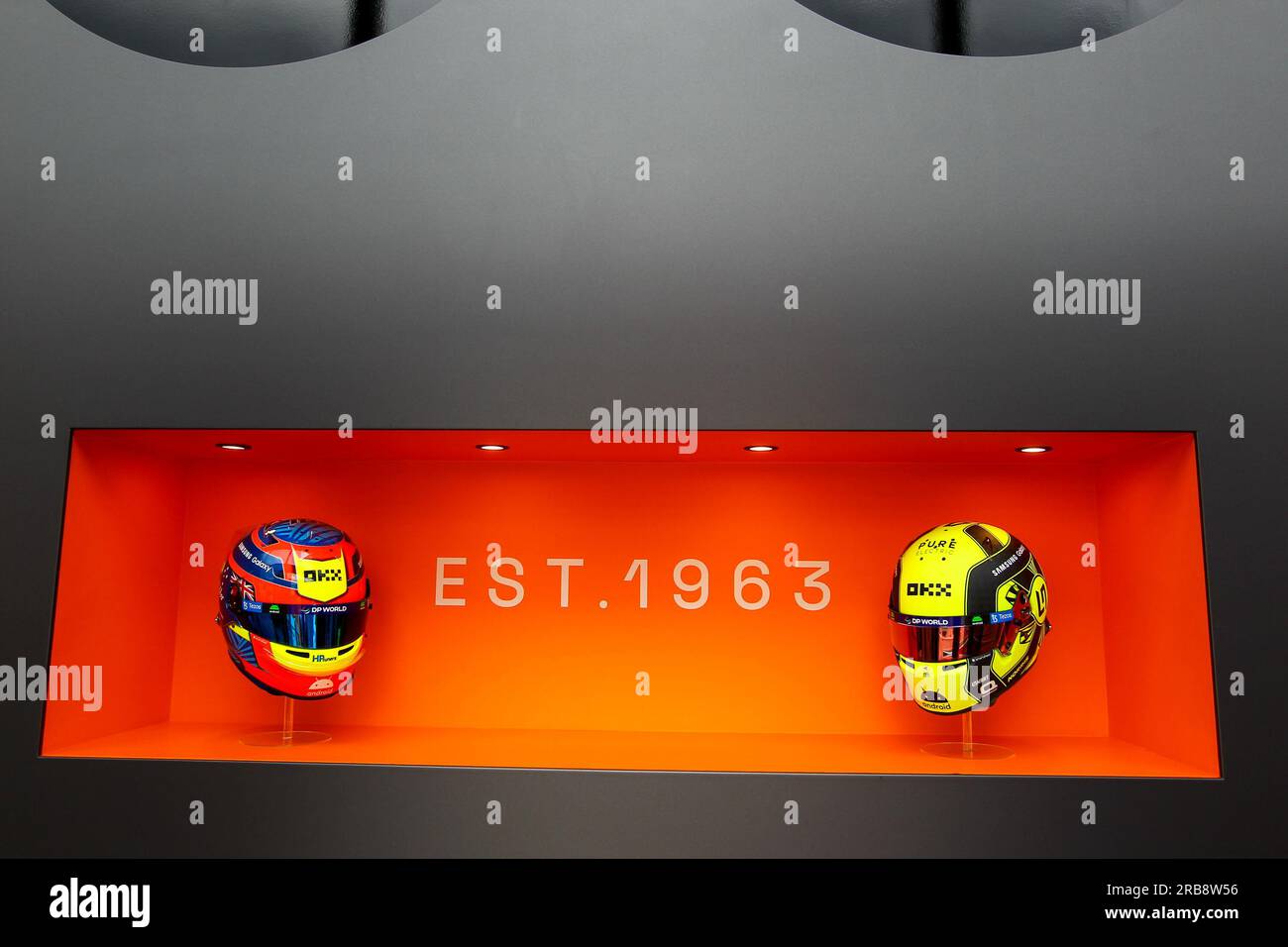 McLaren F1 Team während DER FORMEL 1 ARAMCO BRITISH GRAND PRIX 2023 – jUL7-9 Silverstone, Großbritannien Stockfoto