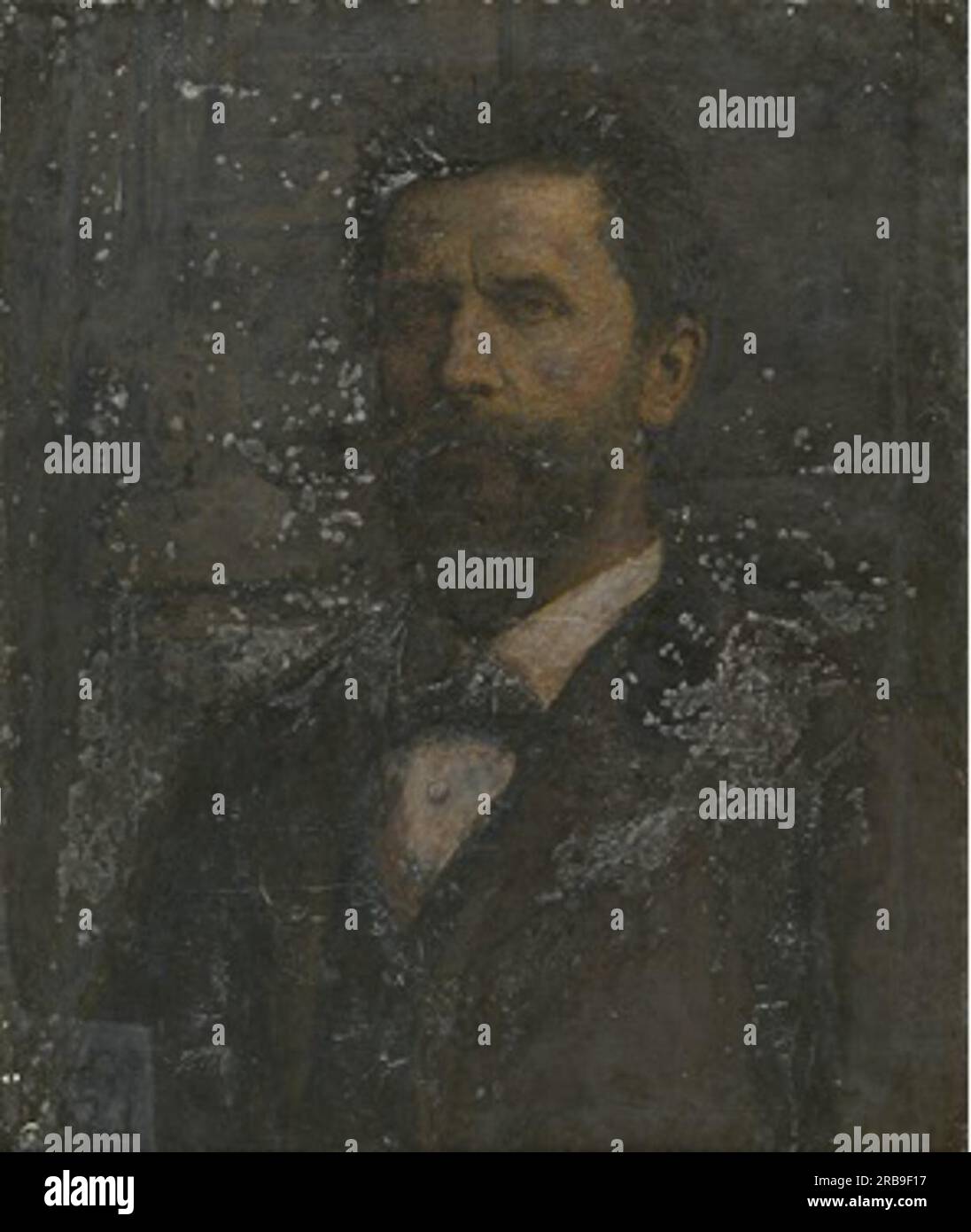 Selbstporträt von Xavier Mellery Stockfoto