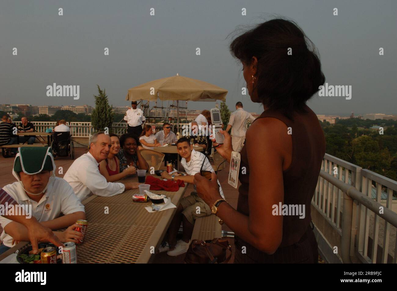 Das Innenministerium veranstaltete ein Dinner zu Ehren verwundeter Veteranen, unter dem Minister Dirk Kempthorne und andere hochrangige Beamte den Vorsitz führten Stockfoto