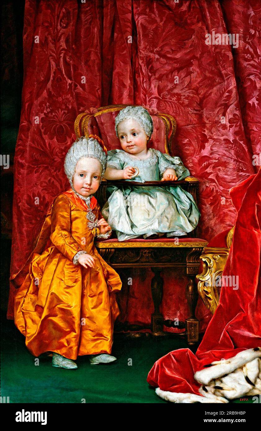 Erzherzog Ferdinand und Erzherzogin Maria Anna von Osterreich 1779 von Anton Raphael Mengs Stockfoto