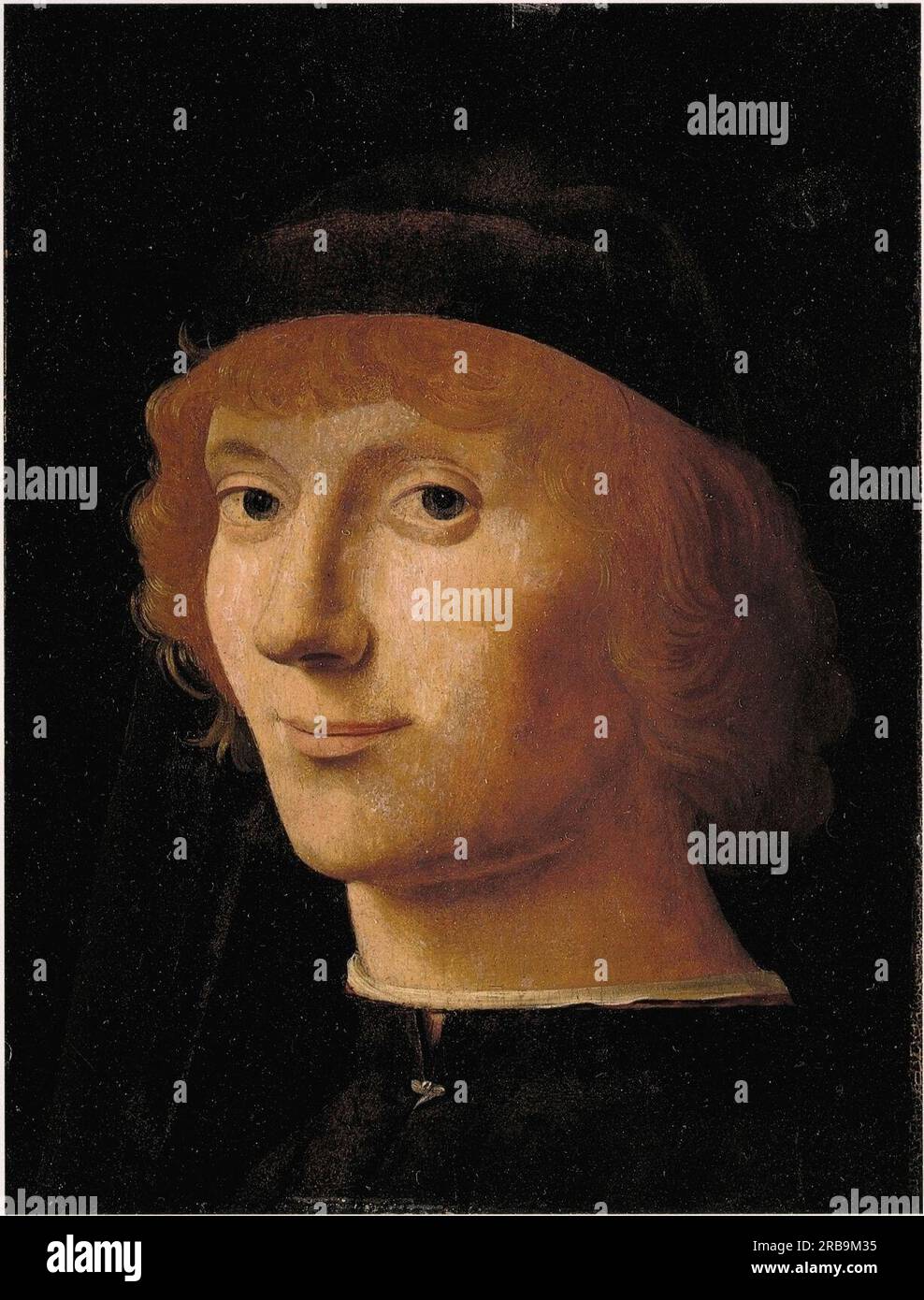 Porträt eines Mannes 1470; Italien von Antonello da Messina Stockfoto