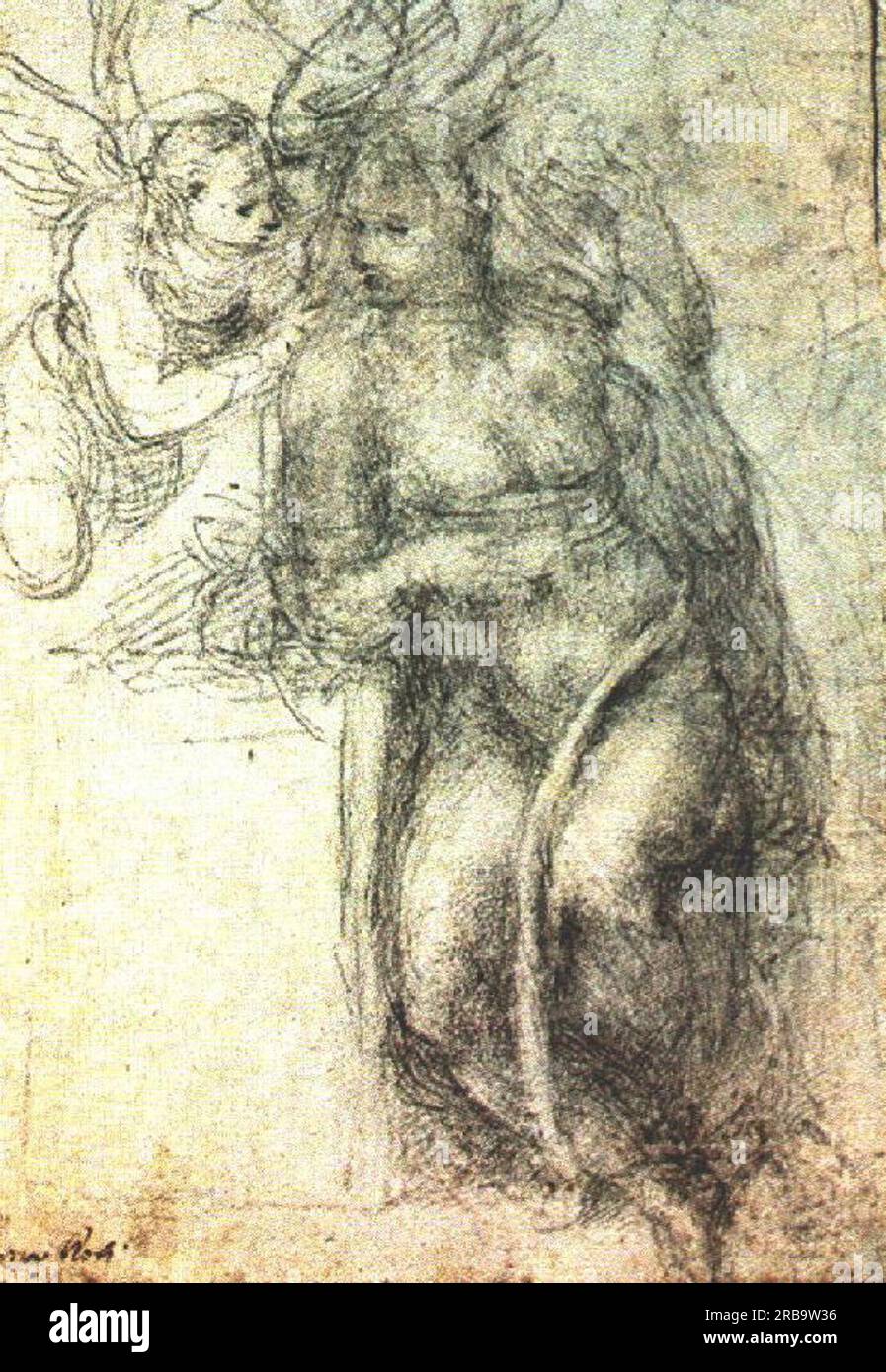 Verkündung (Studie) 1547; Rom, Italien, von Michelangelo Stockfoto