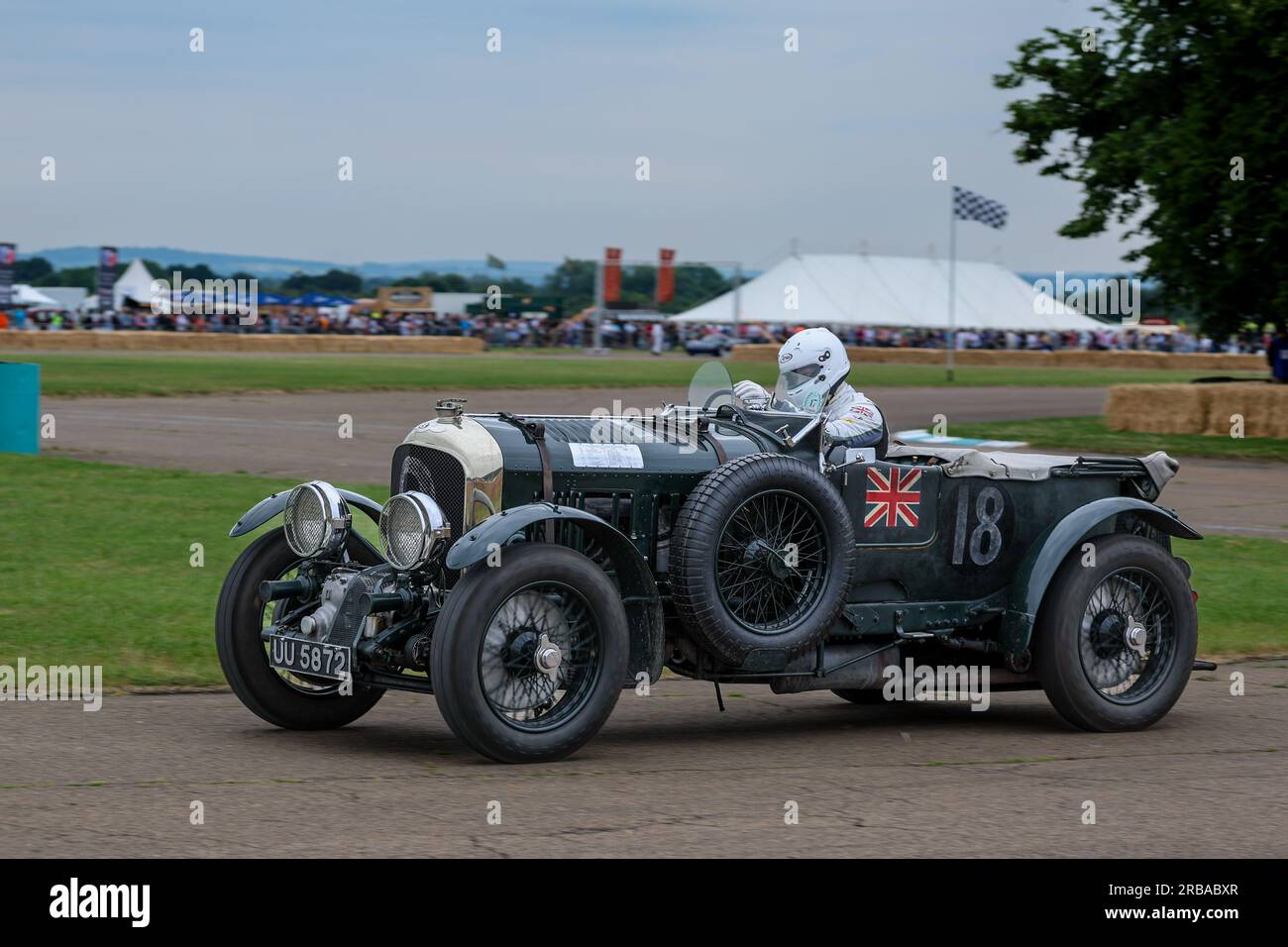 1929 Bentley Blower „UU 5872“ am Bicester Heritage Flywheel 2023. Stockfoto