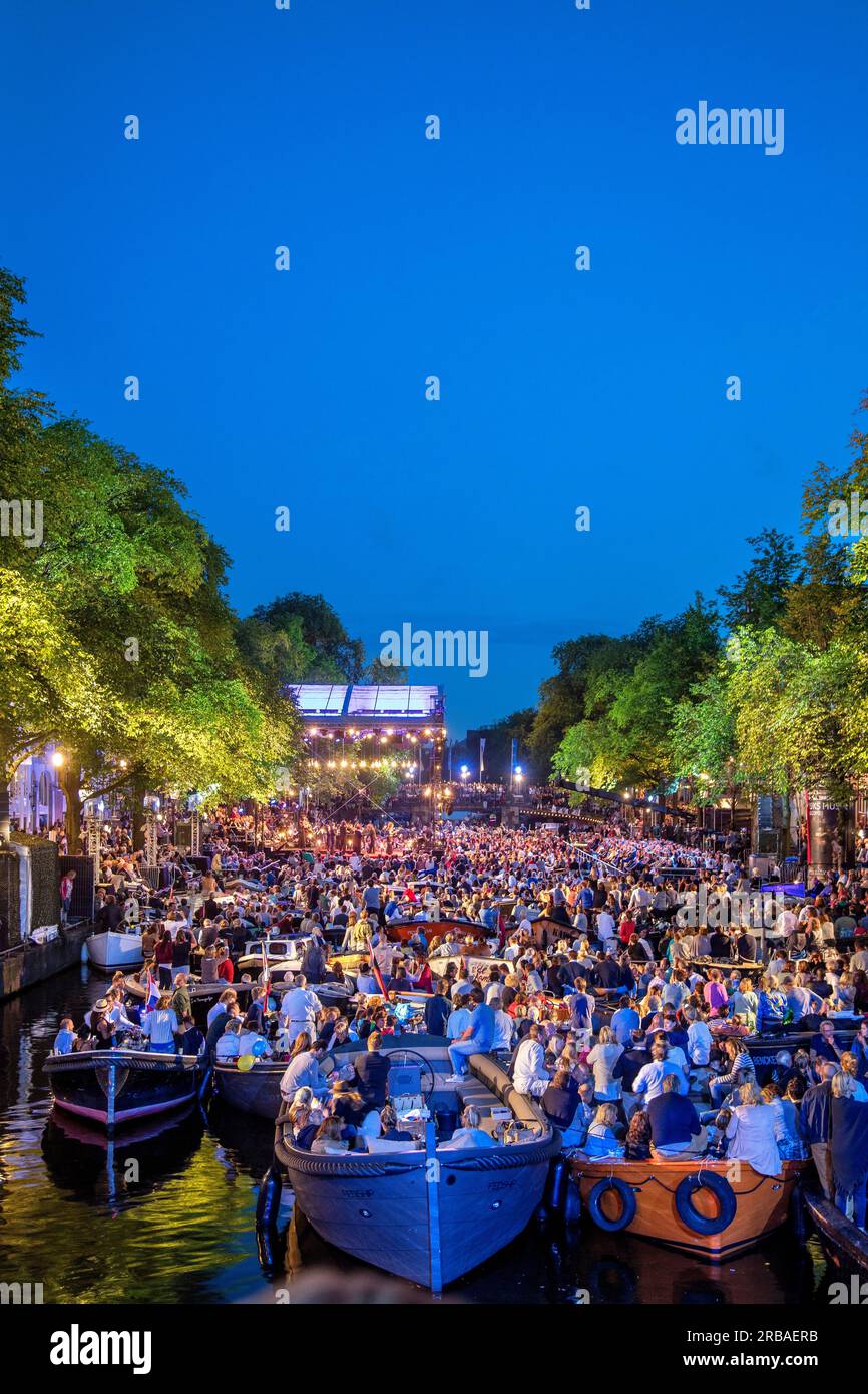 Amsterdam, Holand, Grachtenfestival Stockfoto