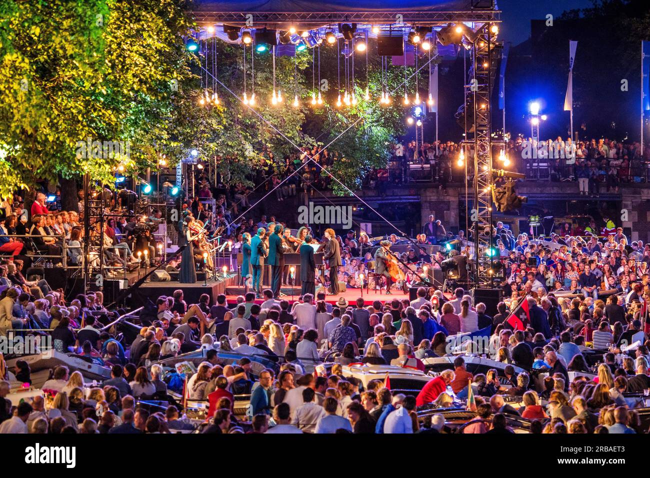 Amsterdam, Holand, Grachtenfestival Stockfoto