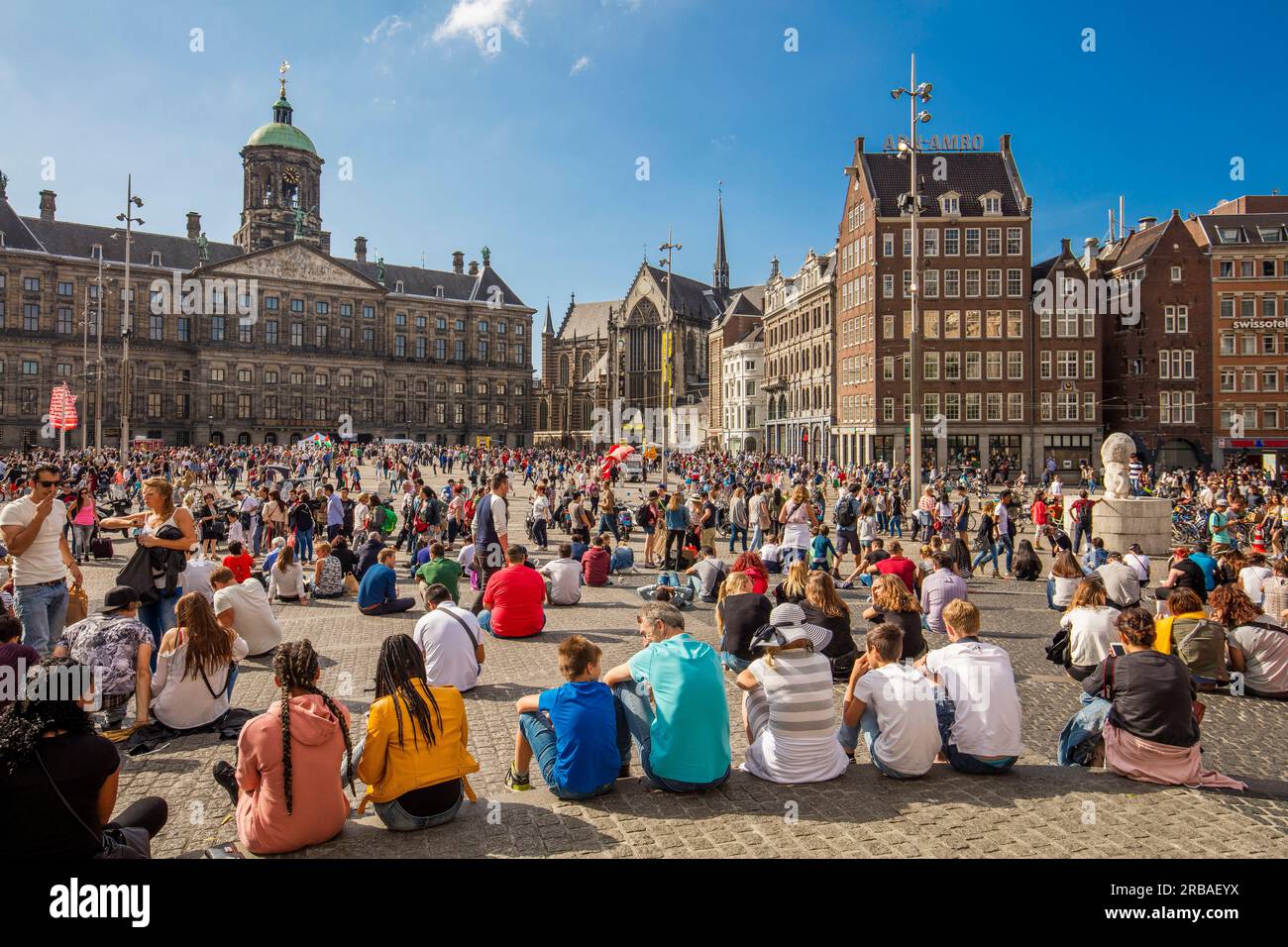 Amsterdam, Holand, DAMPLATZ Stockfoto
