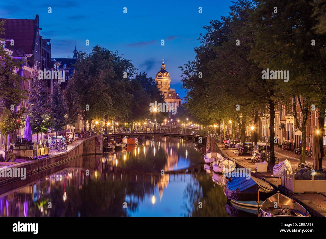 Amsterdam, Holand, VOORBURGWAL Stockfoto
