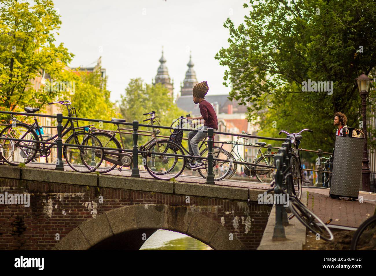 Amsterdam, Holand, VOORBURGWAL Stockfoto