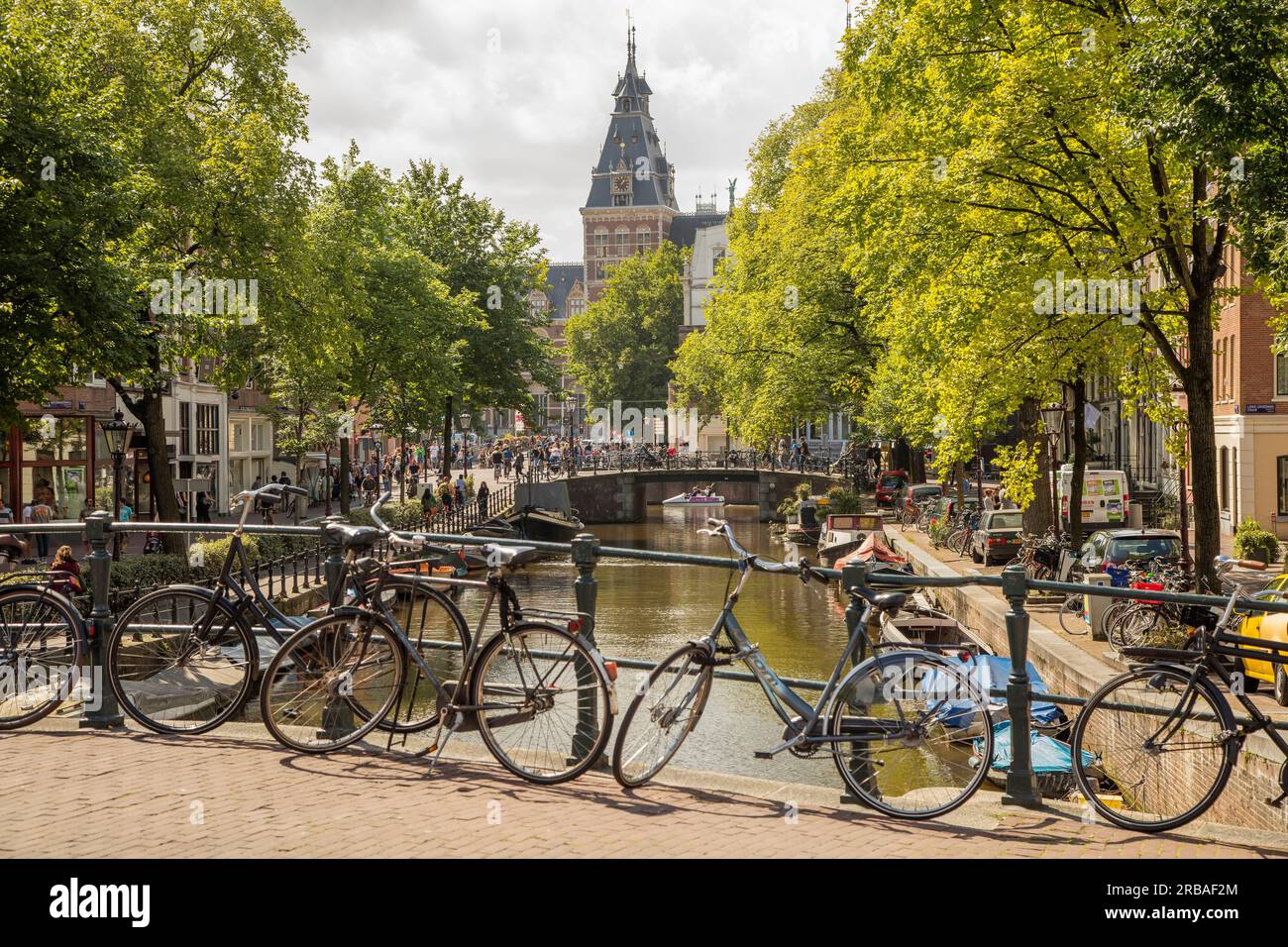 Amsterdam, Holand, SPIEGELGRACHT PRINSENGRACHT Stockfoto