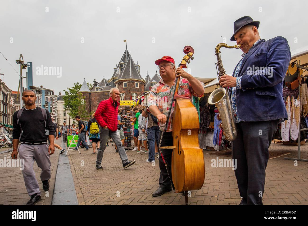 Amsterdam, Holand, NIEUW MARKT PLATZ Stockfoto