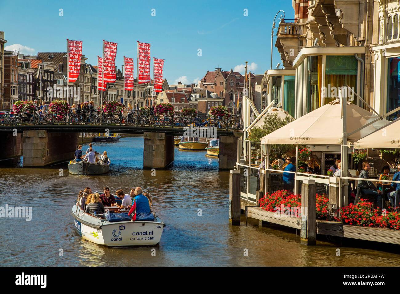 Amsterdam, Holand, BINNENAMSTEL Stockfoto