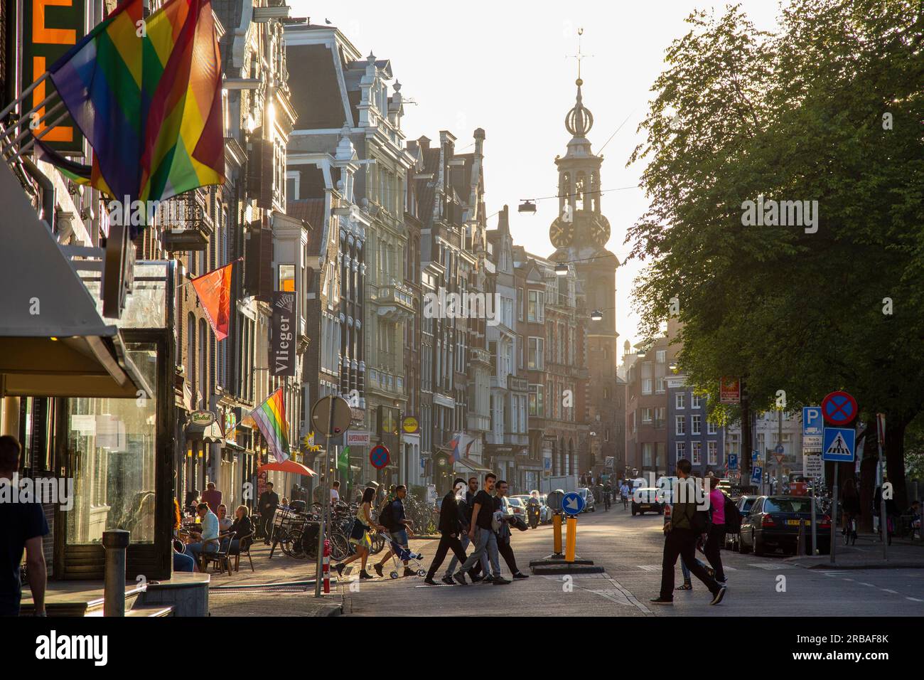 Amsterdam, Holand, MUNTTOREN Stockfoto