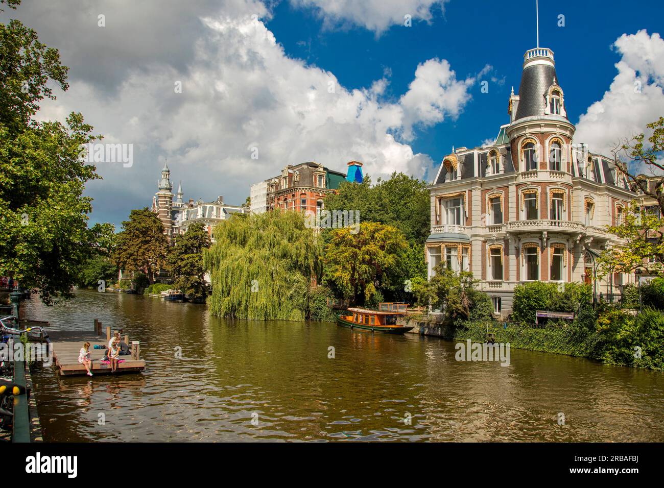 Amsterdam, Holand, SINGELBRACHT IN DER NÄHE DES RIJKMUSEUMS Stockfoto