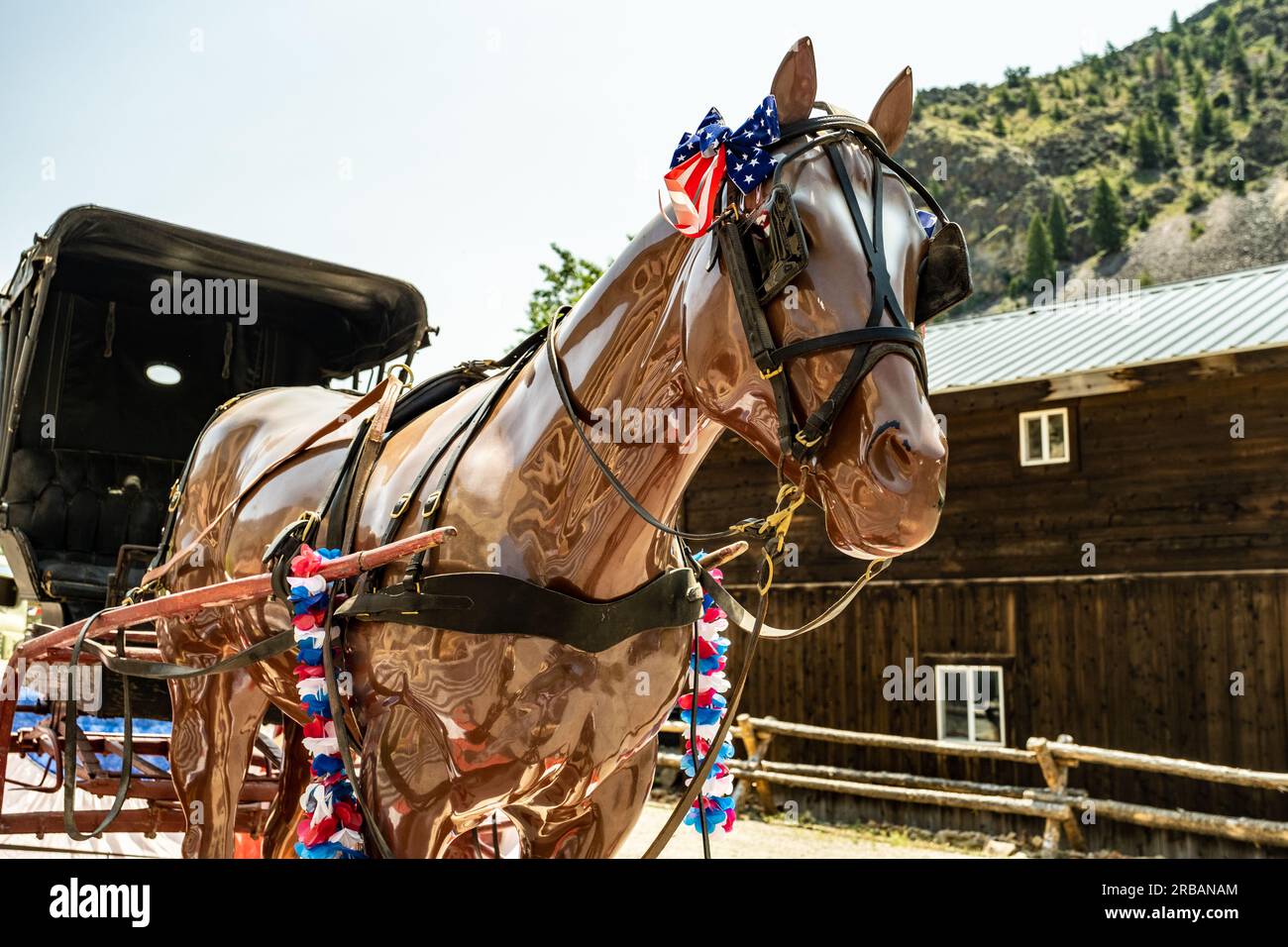 Clayton Idaho Parade am 4. Juli Stockfoto