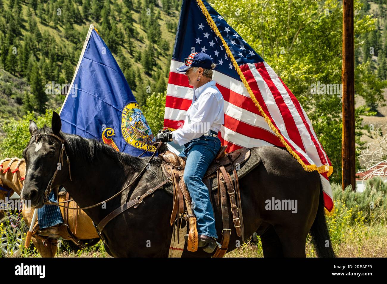 Clayton Idaho Parade am 4. Juli Stockfoto