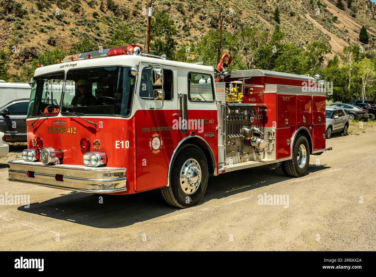 Clayton Idaho Parade am 4. Juli Stockfoto