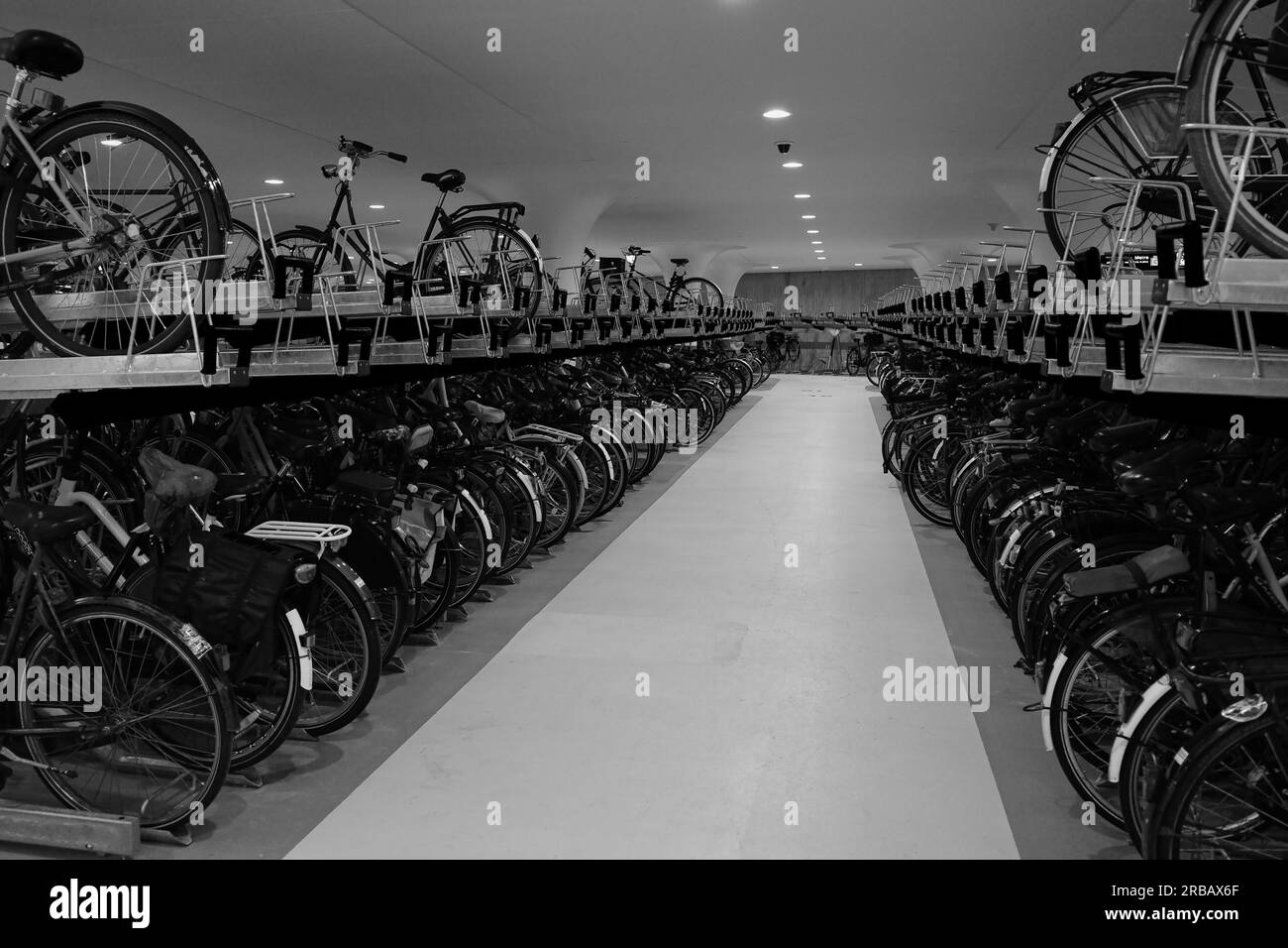 Fahrradparkhaus, Hauptstadt, Amsterdam, Niederlande Stockfoto