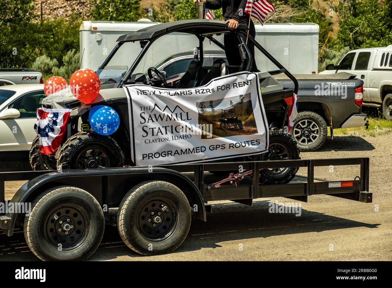 Clayton Idaho Parade am 4. Juli Stockfoto