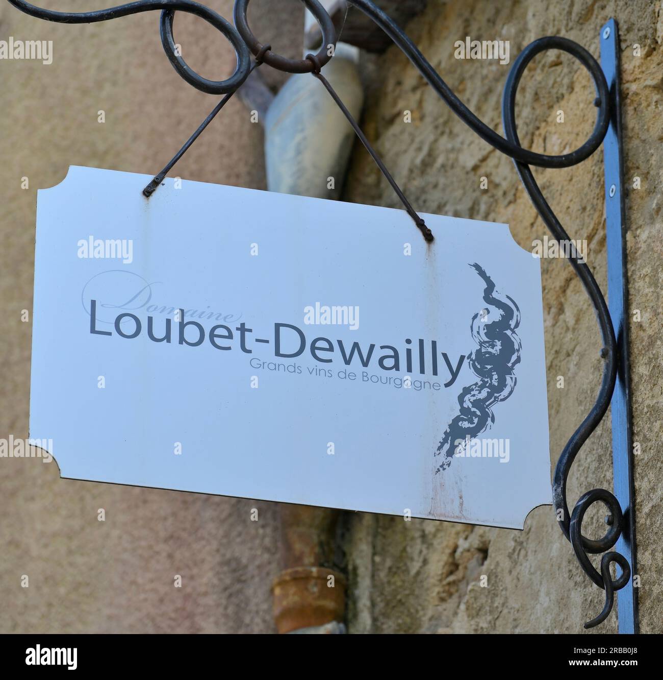 Domaine Loubet Dewailly - grands Vins de Bourgogne, Pommard, Frankreich Stockfoto